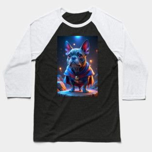 Cute Superhero French Bulldog - Little Superpup Dog Lover Gift Baseball T-Shirt