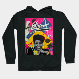 ARETHA 80S COLLAGE RETRO ART Hoodie
