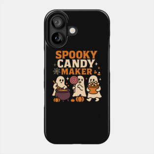 Spooky Candy Maker Halloween Ghost Sweet Treats Graphic Gift Phone Case