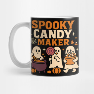 Spooky Candy Maker Halloween Ghost Sweet Treats Graphic Gift Mug