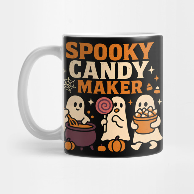 Spooky Candy Maker Halloween Ghost Sweet Treats Graphic Gift by MakerMind8.2