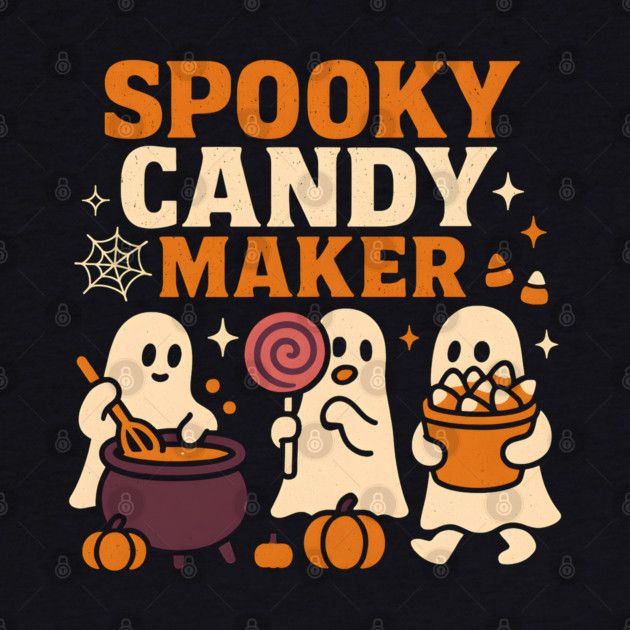 Spooky Candy Maker Halloween Ghost Sweet Treats Graphic Gift by MakerMind8.2