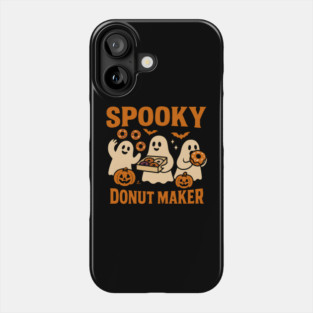 Spooky Donut Maker Halloween Ghost Baking Graphic Gift Phone Case