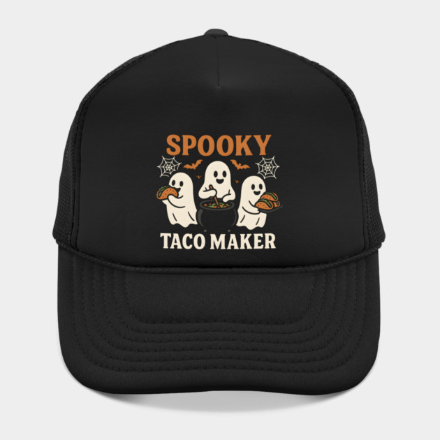 Spooky Taco Maker Halloween Ghost Cooking Graphic Gift by MakerMind8.2