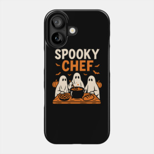Spooky Chef Halloween Ghost Cooking Graphic Gift Phone Case