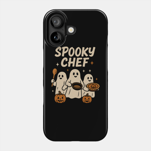 Spooky Pizza Maker Halloween Ghost Cooking Graphic Gift Phone Case by MakerMind8.2