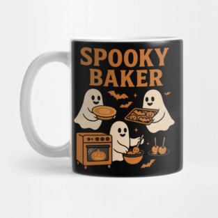 Spooky Baker Halloween Ghost Baking Graphic Gift Mug
