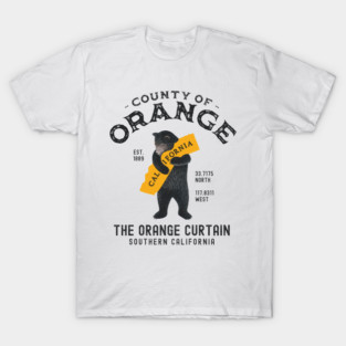 County of Orange . California Bear T-Shirt