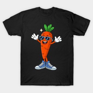 Dabbing Carrot Gift Cute Vegetable Lover Men Women T-Shirt