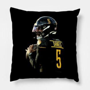 jayden daniels Redskins 90s Pillow