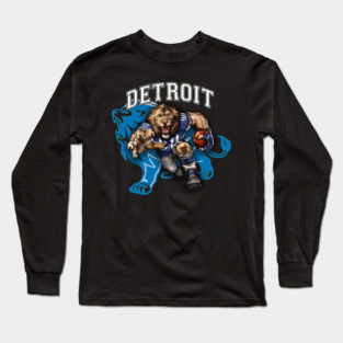 Detroit Football Long Sleeve T-Shirt