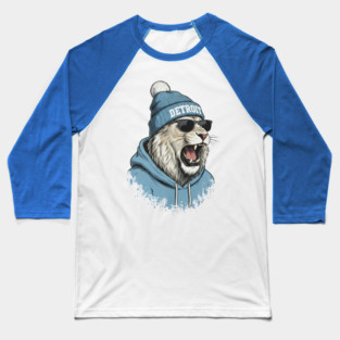 Detroit Lions Design - Roaring Lion, Unique, Best Gift Idea for Men, Women, Kids, Dad, Mom, for Christmas, Birthday, Football, Lovers, Fans, Funny, Special, cool, badass, 70s, 80s, 90s, Players, Retro, Vintage, Baseball T-Shirt