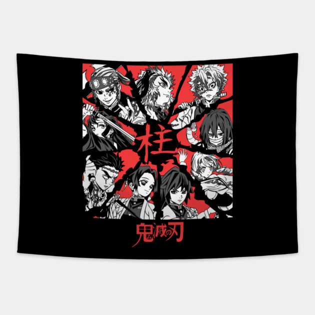 Demon Slayer - Hashira Red Tapestry by Otaku Vibes