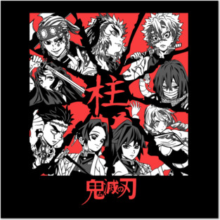 Demon Slayer - Hashira Red Posters and Art