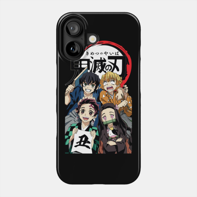 Demon Slayer Happy New Year Squad Phone Case by Otaku Vibes