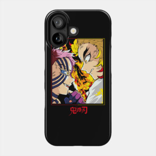 Demon Slayer Rengoku vs Akaza Clash Art Phone Case