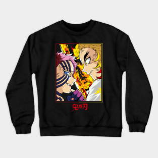 Demon Slayer Rengoku vs Akaza Clash Art Crewneck Sweatshirt