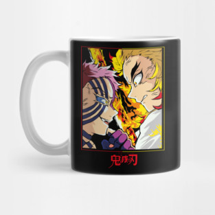 Demon Slayer Rengoku vs Akaza Clash Art Mug