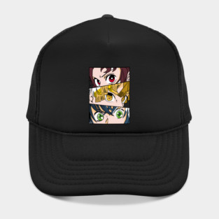 Demon Slayer Trio Eyes - Tanjiro, Zenitsu and Inosuke Hat