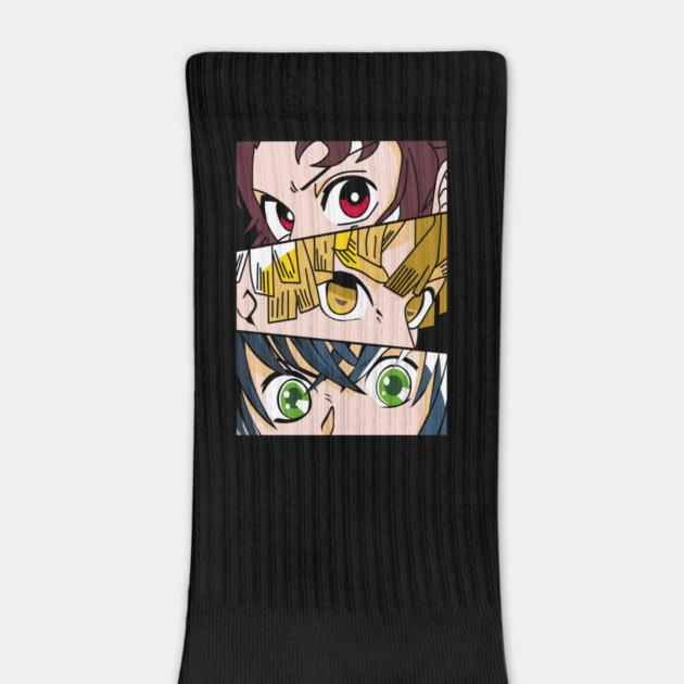 Demon Slayer Trio Eyes - Tanjiro, Zenitsu and Inosuke by Otaku Vibes