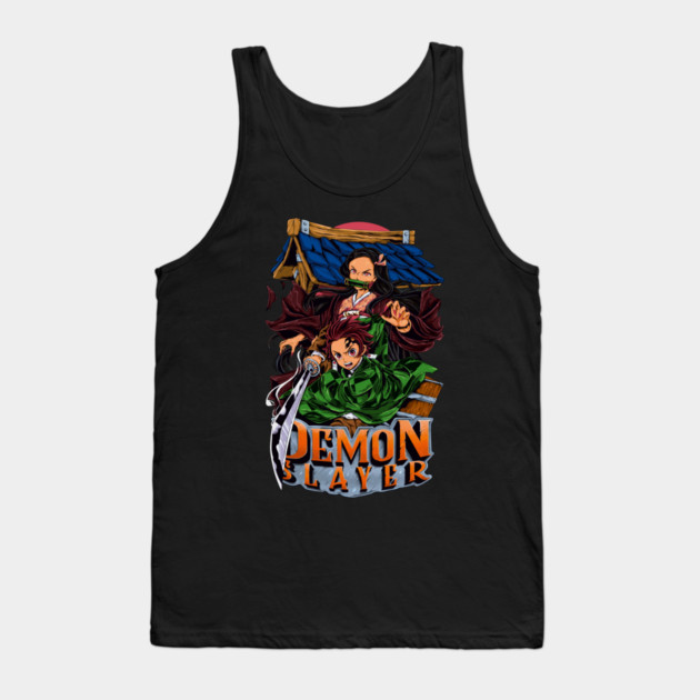 Demon Slayer Tanjiro and Nezuko Art Tank Top by Otaku Vibes