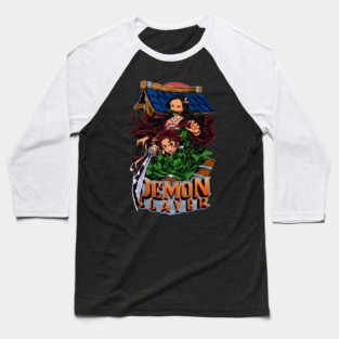 Demon Slayer Tanjiro and Nezuko Art Baseball T-Shirt