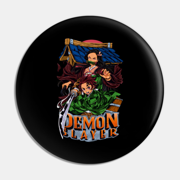 Demon Slayer Tanjiro and Nezuko Art Pin by Otaku Vibes