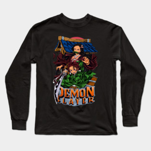 Demon Slayer Tanjiro and Nezuko Art Long Sleeve T-Shirt