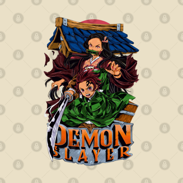 Demon Slayer Tanjiro and Nezuko Art by Otaku Vibes