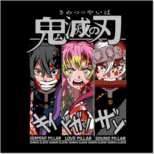 Demon Slayer - Hashira Trio Wall Art by Otaku Vibes