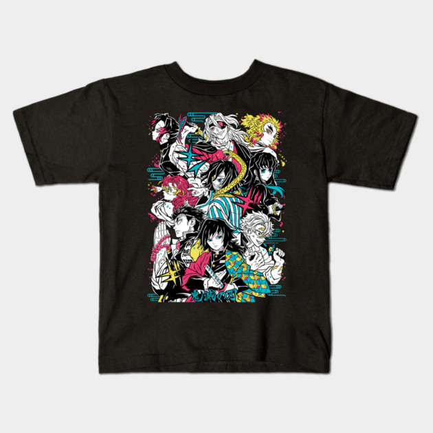 Demon Slayer - Hashira Squad Kids T-Shirt by Otaku Vibes