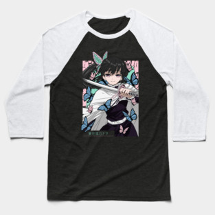 Demon Slayer Kanao Tsuyuri Butterfly Blade Art Baseball T-Shirt