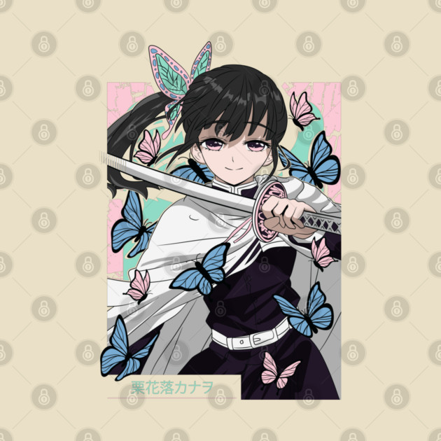 Demon Slayer Kanao Tsuyuri Butterfly Blade Art by Otaku Vibes