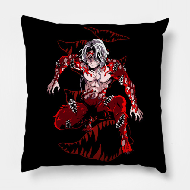 Demon Slayer Muzan Kibutsuji Form Rise Pillow by Otaku Vibes