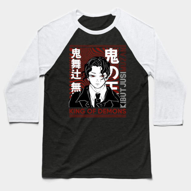 Muzan King of Demons - Demon Slayer Baseball T-Shirt by Otaku Vibes