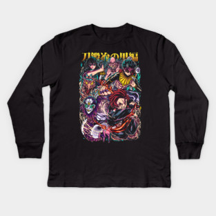Demon Slayer Swordsmith Arc Clash Kids Long Sleeve T-Shirt