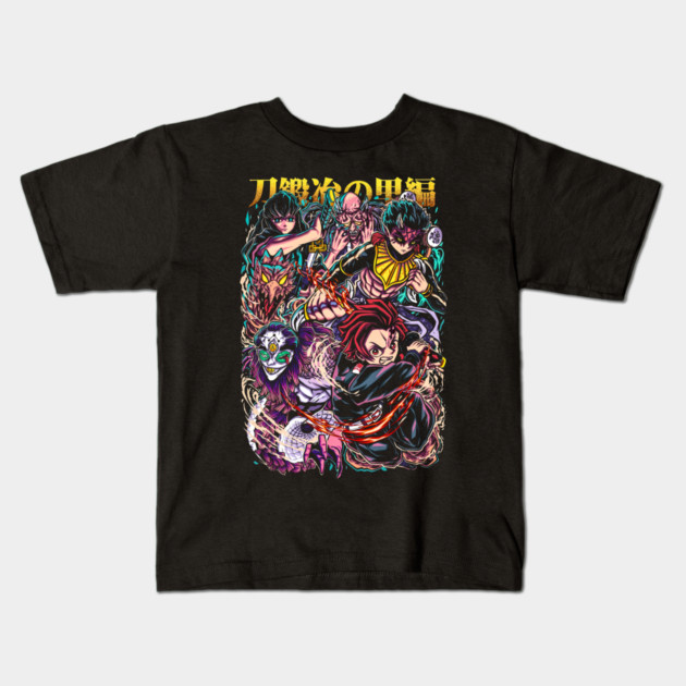 Demon Slayer Swordsmith Arc Clash Kids T-Shirt by Otaku Vibes