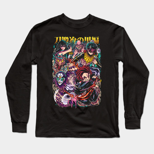 Demon Slayer Swordsmith Arc Clash Long Sleeve T-Shirt by Otaku Vibes