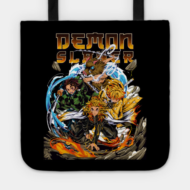 Mugen Train Arc - Kimetsu no Yaiba Art Tote by Otaku Vibes