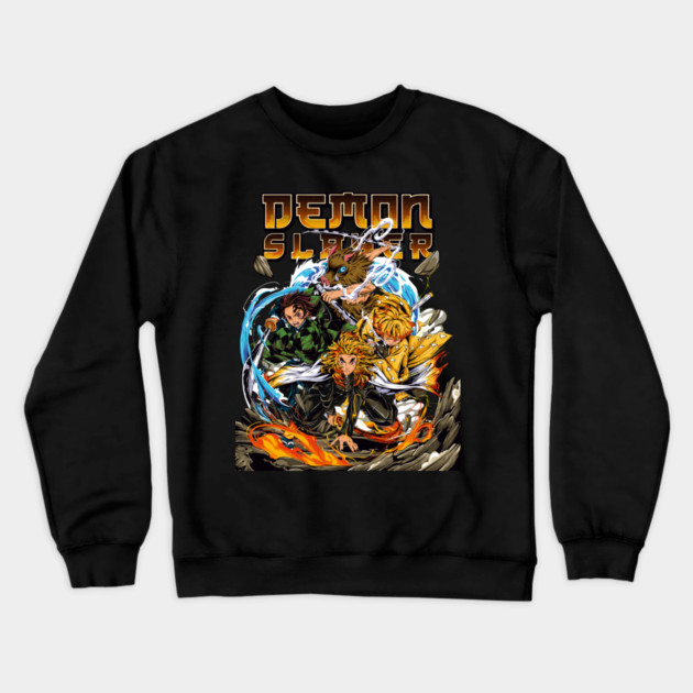 Mugen Train Arc - Kimetsu no Yaiba Art Crewneck Sweatshirt by Otaku Vibes