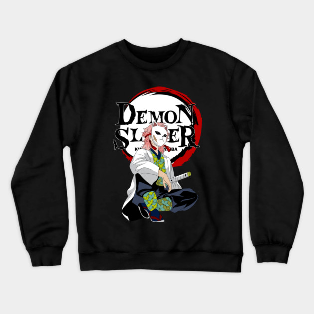 Demon Slayer Sabito Fox Mask Crewneck Sweatshirt by Otaku Vibes