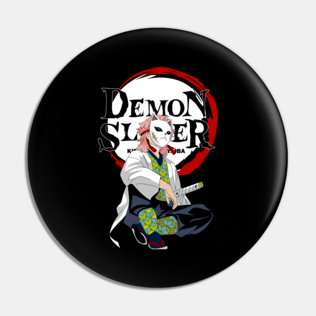 Demon Slayer Sabito Fox Mask Pin by Otaku Vibes