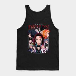 Tanjiro and the Hashira - Demon Slayer Tank Top