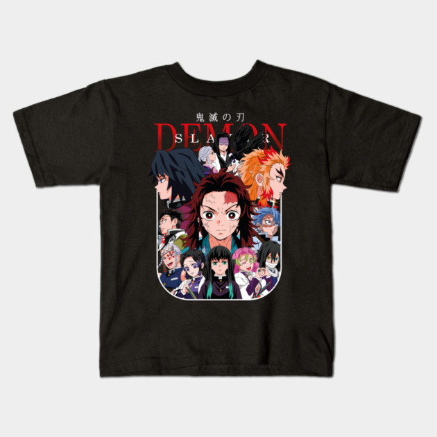Tanjiro and the Hashira - Demon Slayer Kids T-Shirt by Otaku Vibes