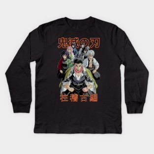 Demon Slayer - Hashira Gather Art Kids Long Sleeve T-Shirt