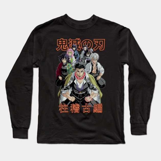 Demon Slayer - Hashira Gather Art Long Sleeve T-Shirt by Otaku Vibes