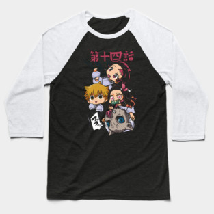 Demon Slayer - Chibi Squad Baseball T-Shirt