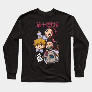 Demon Slayer - Chibi Squad Long Sleeve T-Shirt