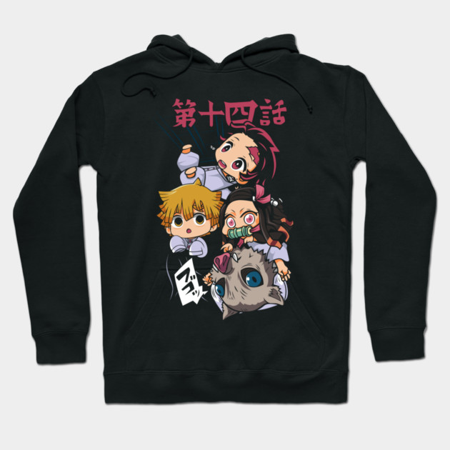 Demon Slayer - Chibi Squad Hoodie by Otaku Vibes