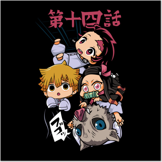 Demon Slayer - Chibi Squad Wall Art by Otaku Vibes